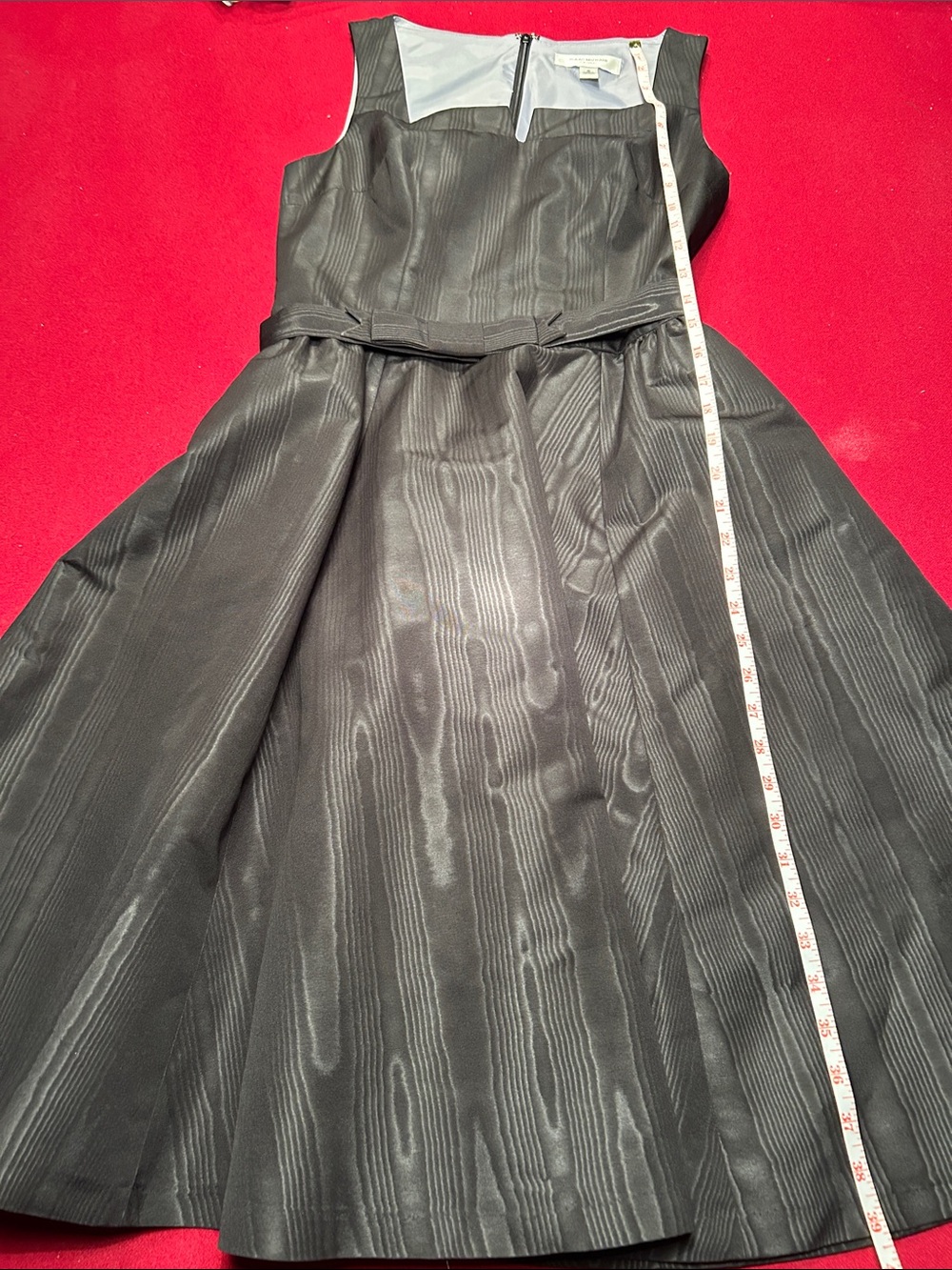 Classic Black “taffeta look”’Sleeveless A-Line Dress - Picture 3 of 8